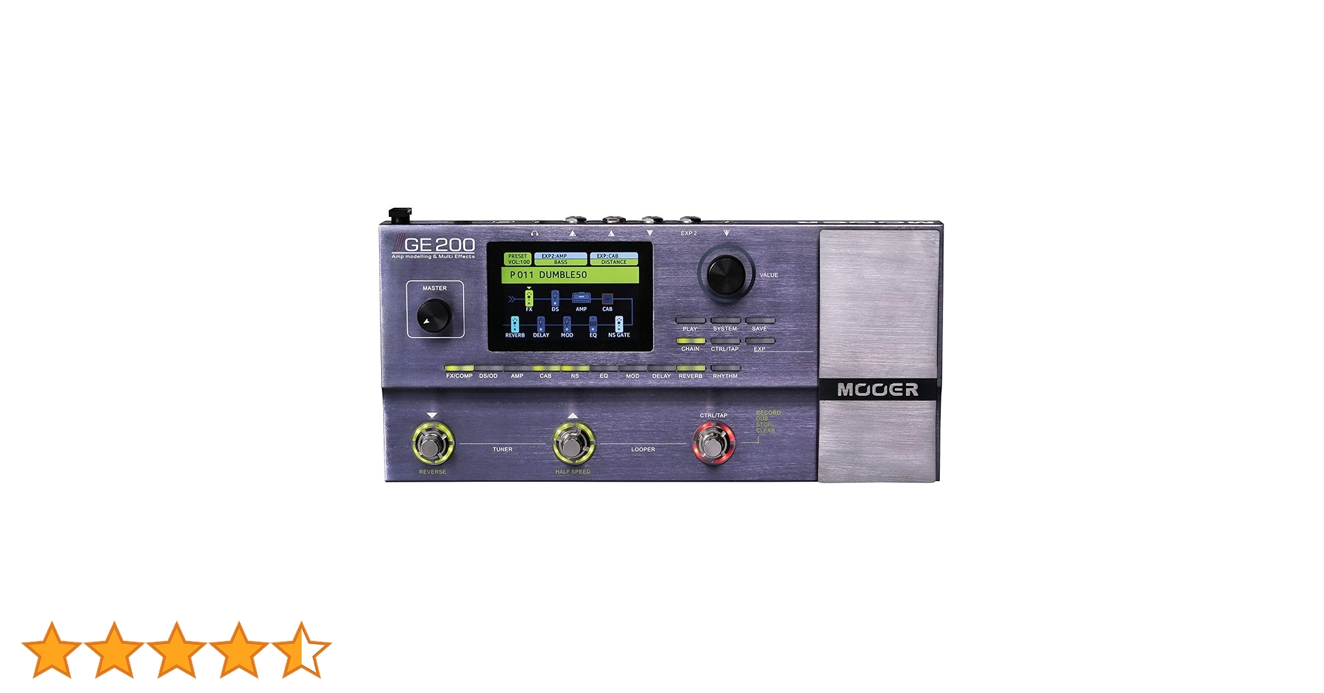 MOOER GE200 ギターエフェクター（おまけエフェクターケース） Amazon.co.jp: Mooer GE200 マルチエフェクター 専用キャリー